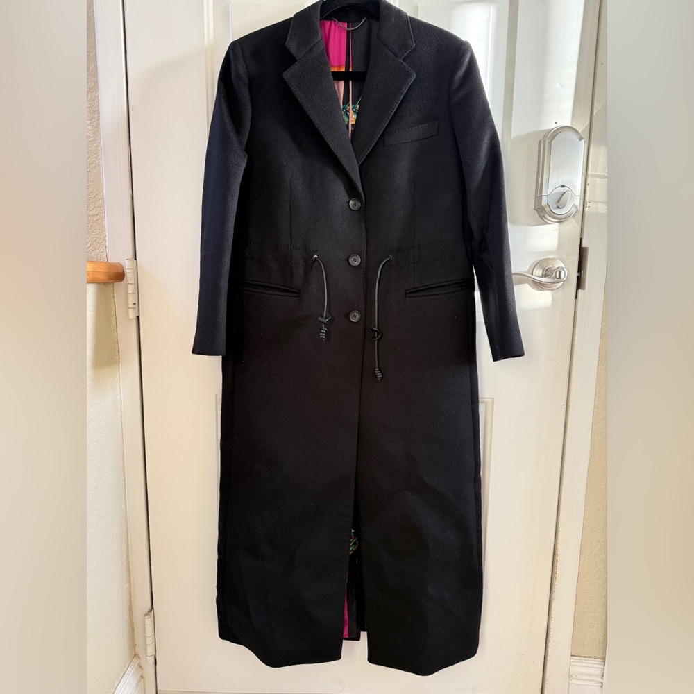 Salvatore Ferragamo Black Women's Coat